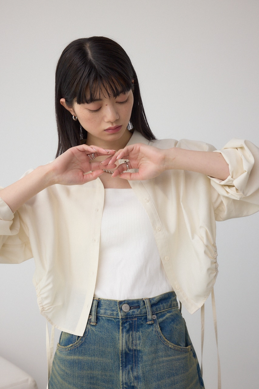 ラウンドヘムドロストシャツ IVOY FREE