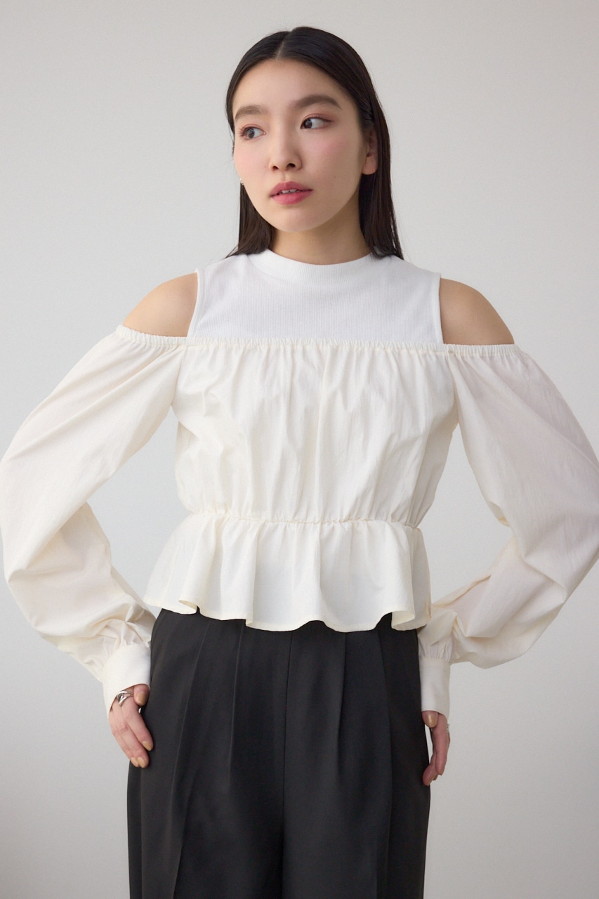 オフショルレイヤードブラウス IVOY FREE
