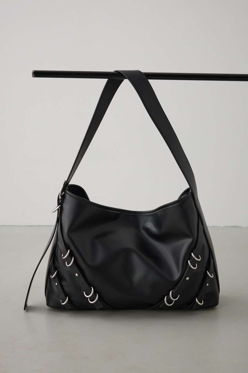 ナローベルトデザイントートバッグ BLK FREE