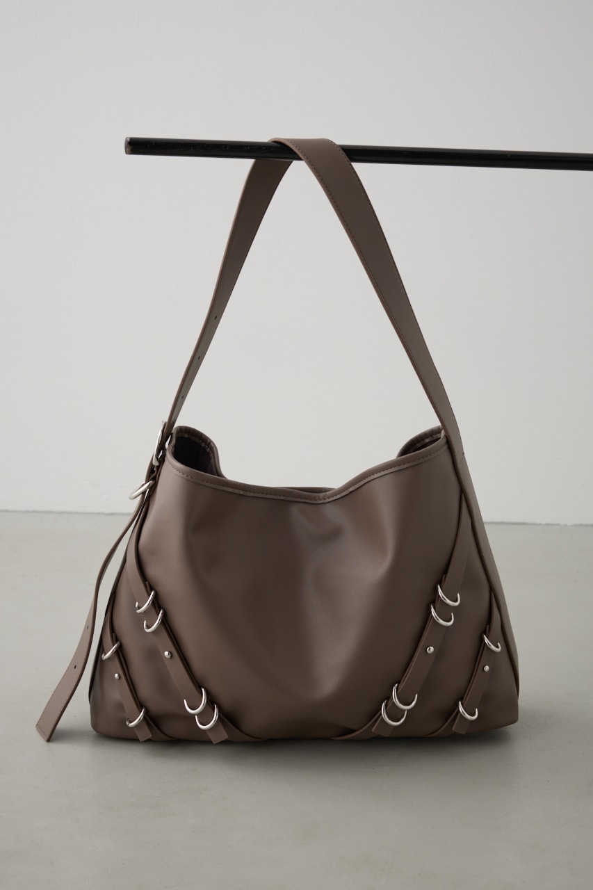 ナローベルトデザイントートバッグ BRN FREE