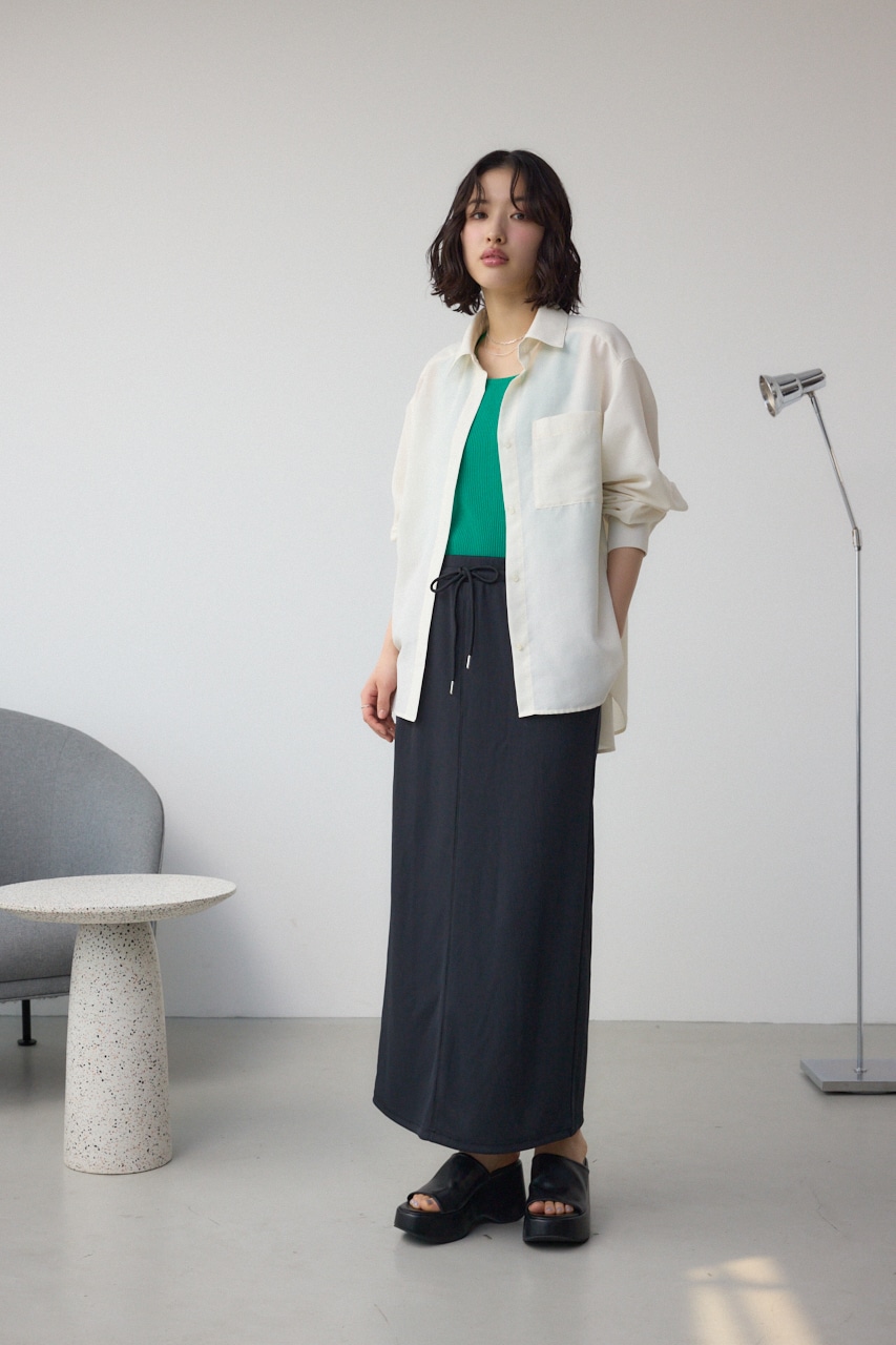 プラットフォームミュールサンダル BLK S