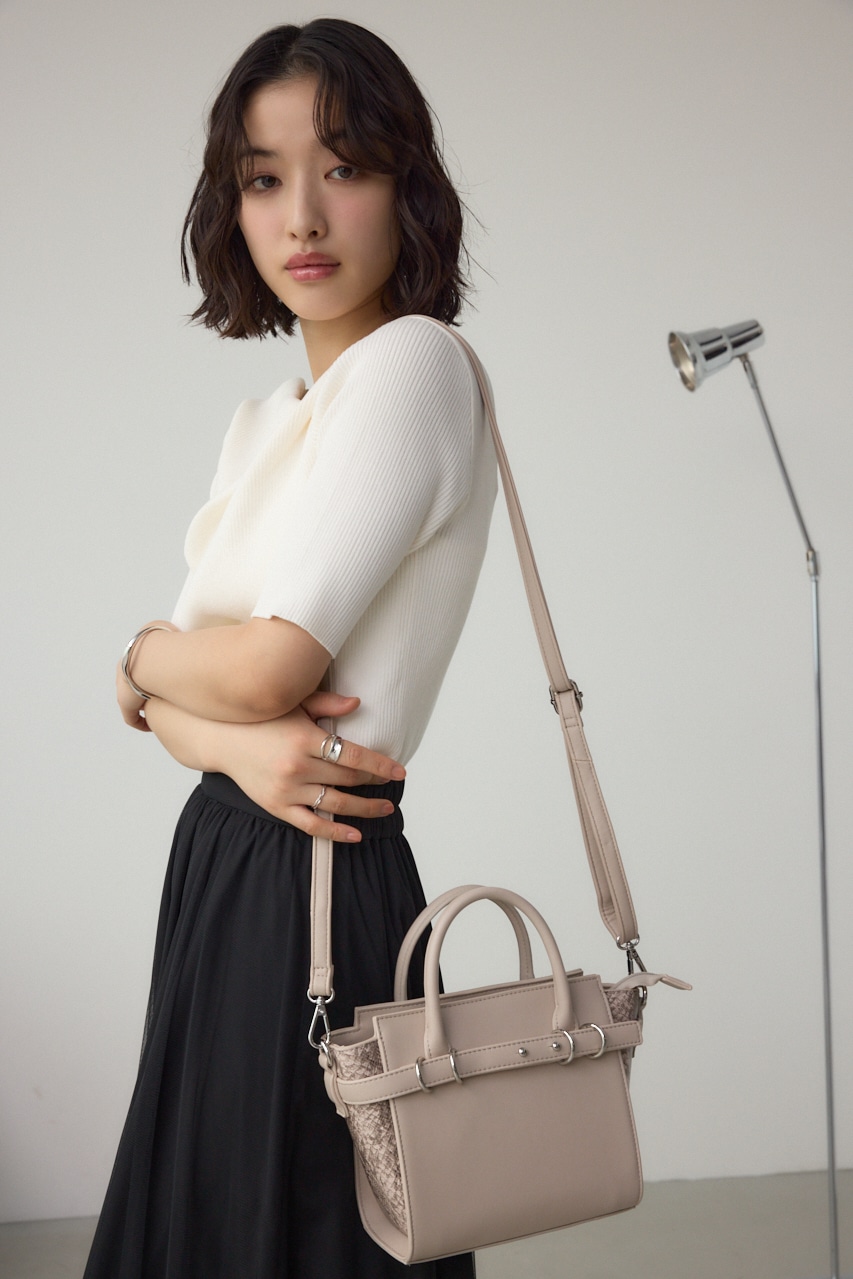 エアジー【YOSA】 AZUL BY MOUSSY | ベルトデザイントラペイズドバッグ (すべて