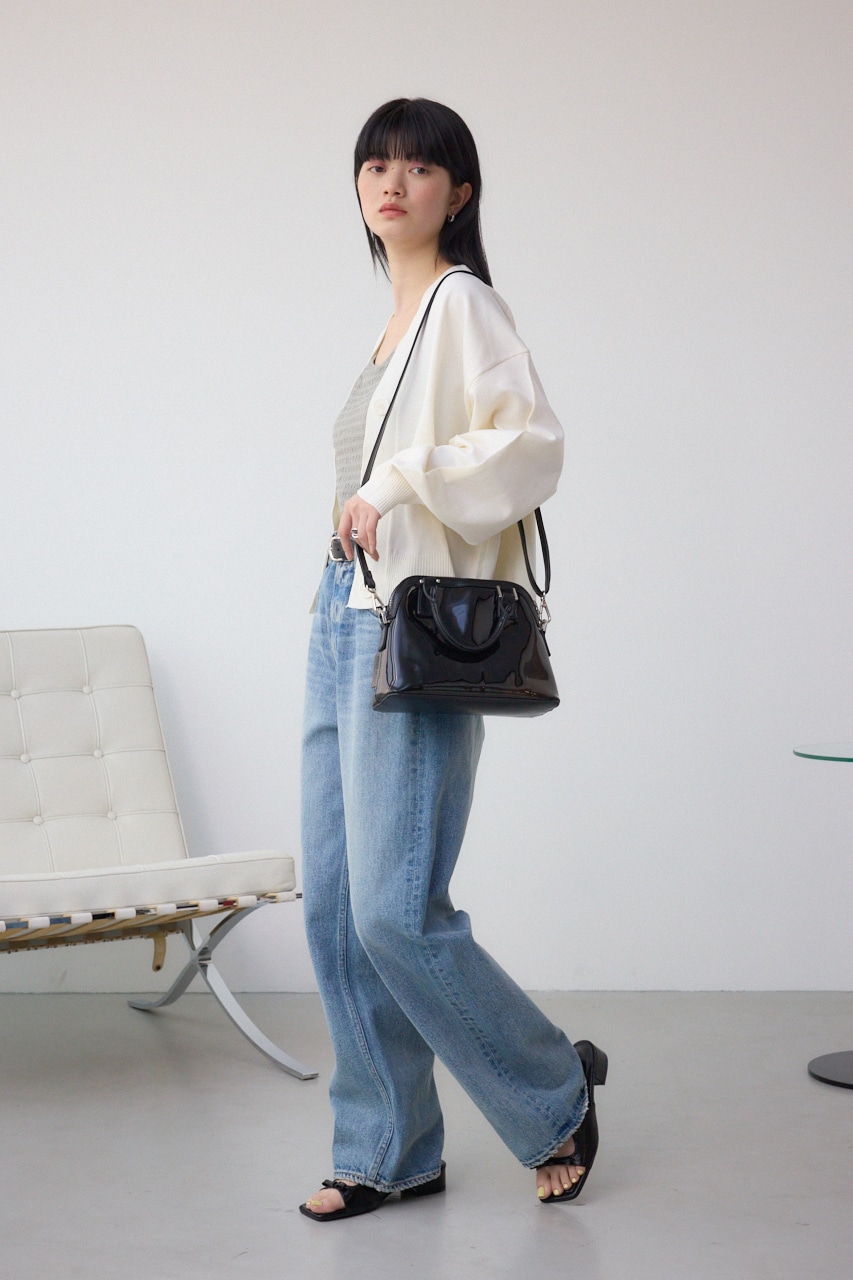 ダブルジッパークリアバッグ BLK FREE