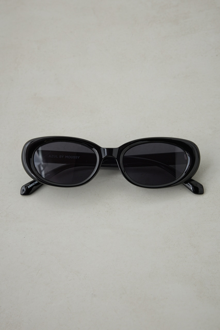 スリムオーバルアイウェア BLK FREE