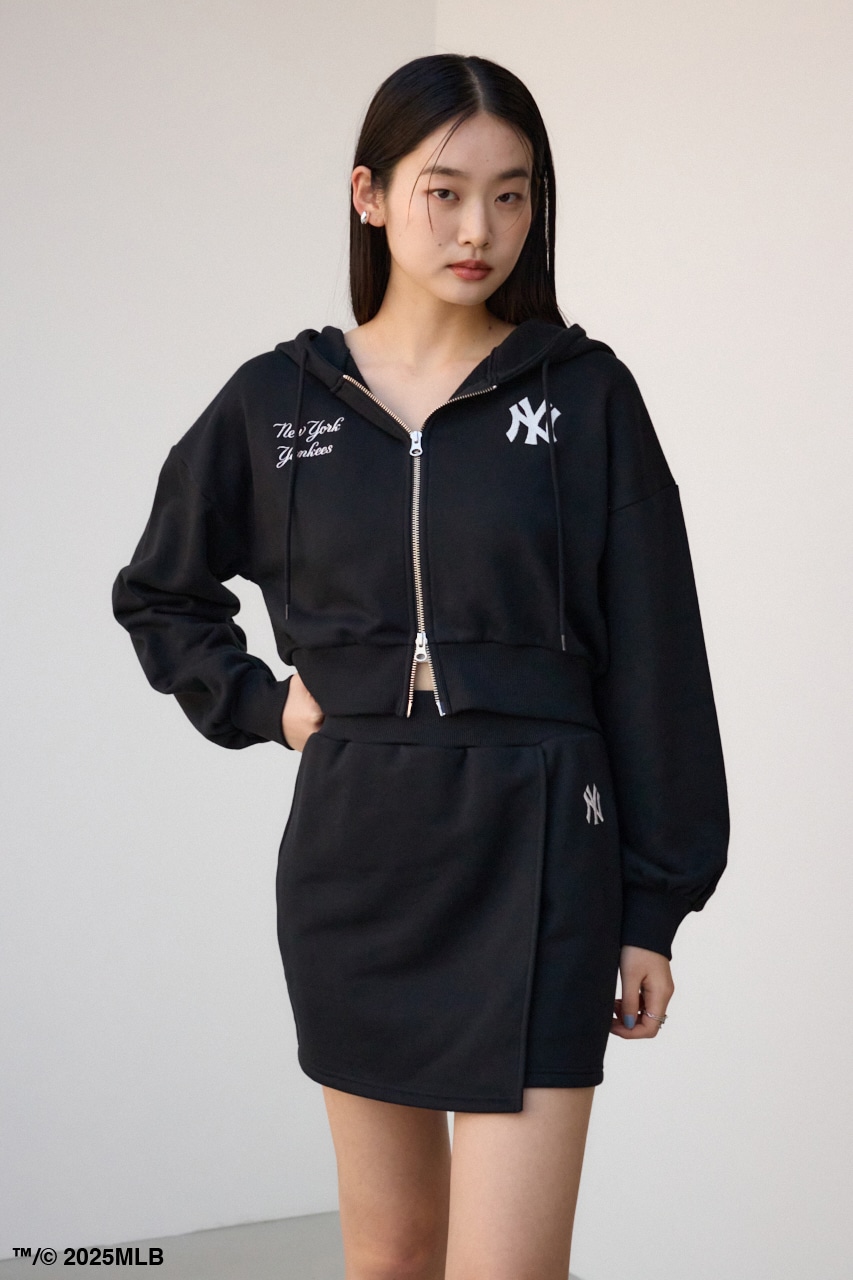 【MLB】ジップフーディー BLK FREE