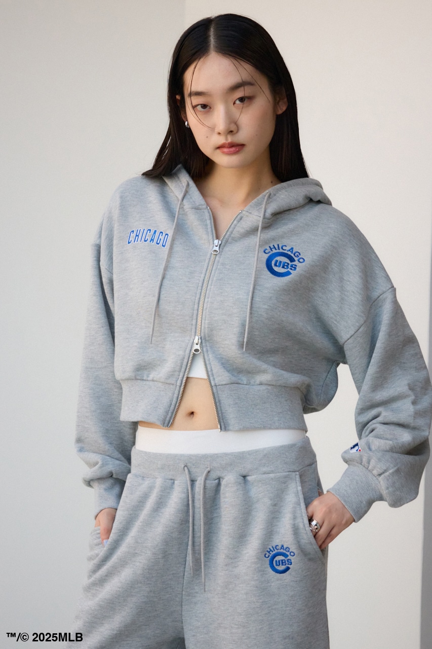 【MLB】ジップフーディー GRY FREE