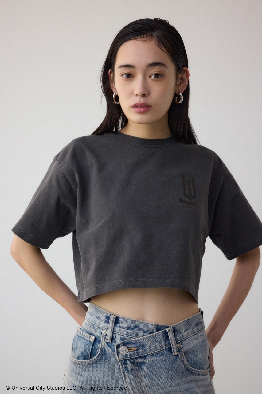 【WICKED×AZUL】ピグメントバックロゴT BLK M