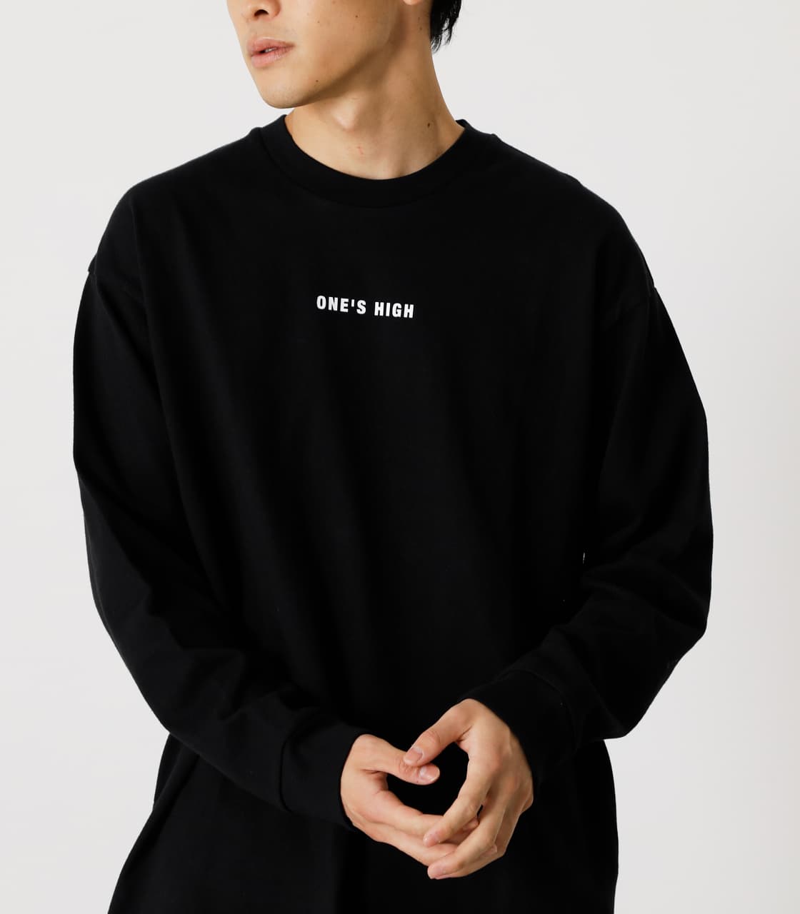 ONE'S HIGH LONG TEE(FREE BLK): Tシャツ・カットソー(長袖)バロック 