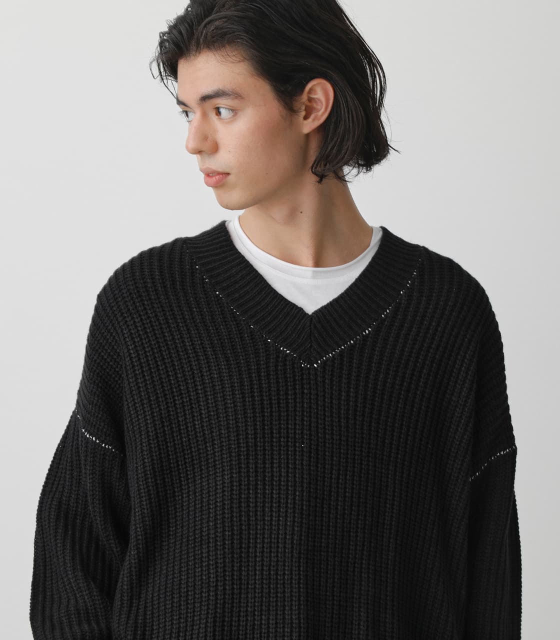 AZUL BY MOUSSY | LAYERED KNIT (ニット ) |SHEL