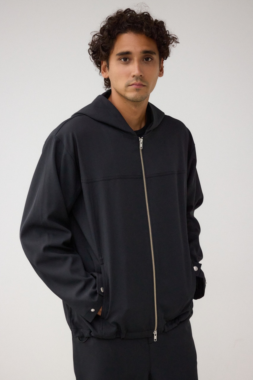 ジョーゼットフーディーブルゾン BLK FREE