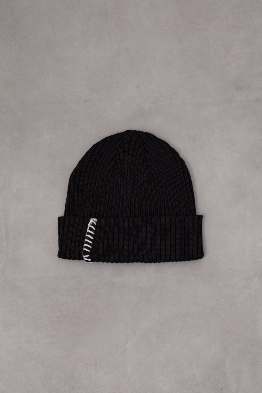 ★美品！FR2GOLF ブラック ニット帽★ FR2 GOLF エフアールツーゴルフ ニット帽 ブラック系 ランク：B