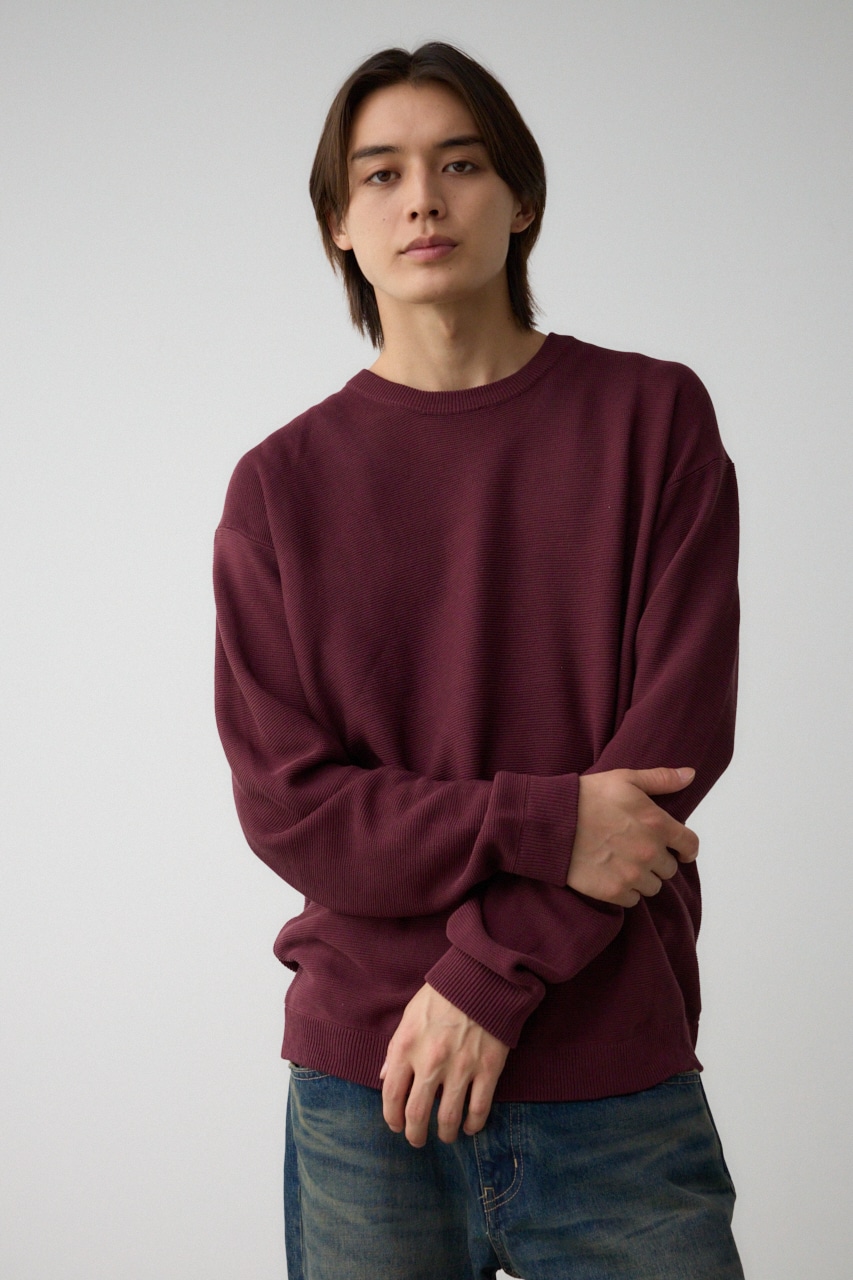 ベーシックガーターニット BRD L