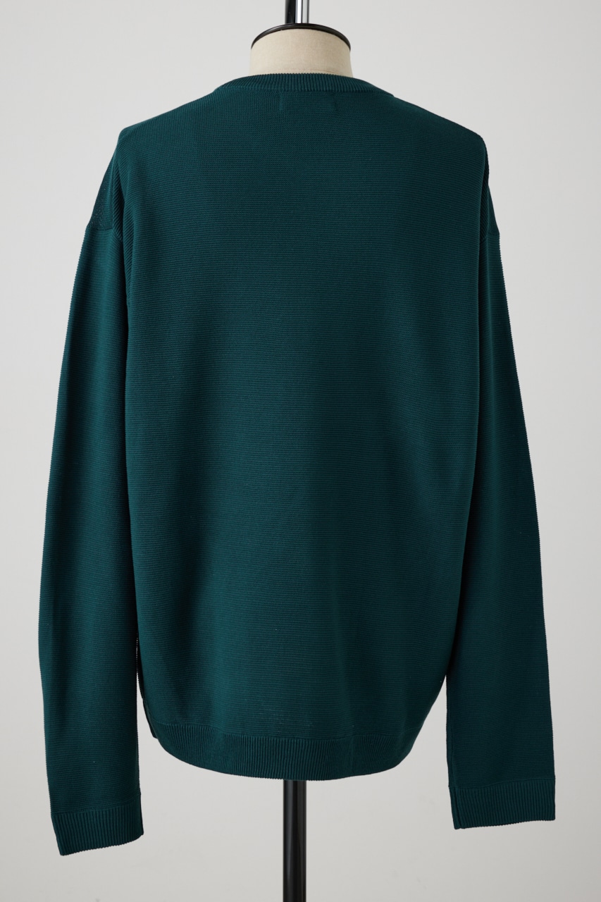 ベーシックガーターニット GRN L