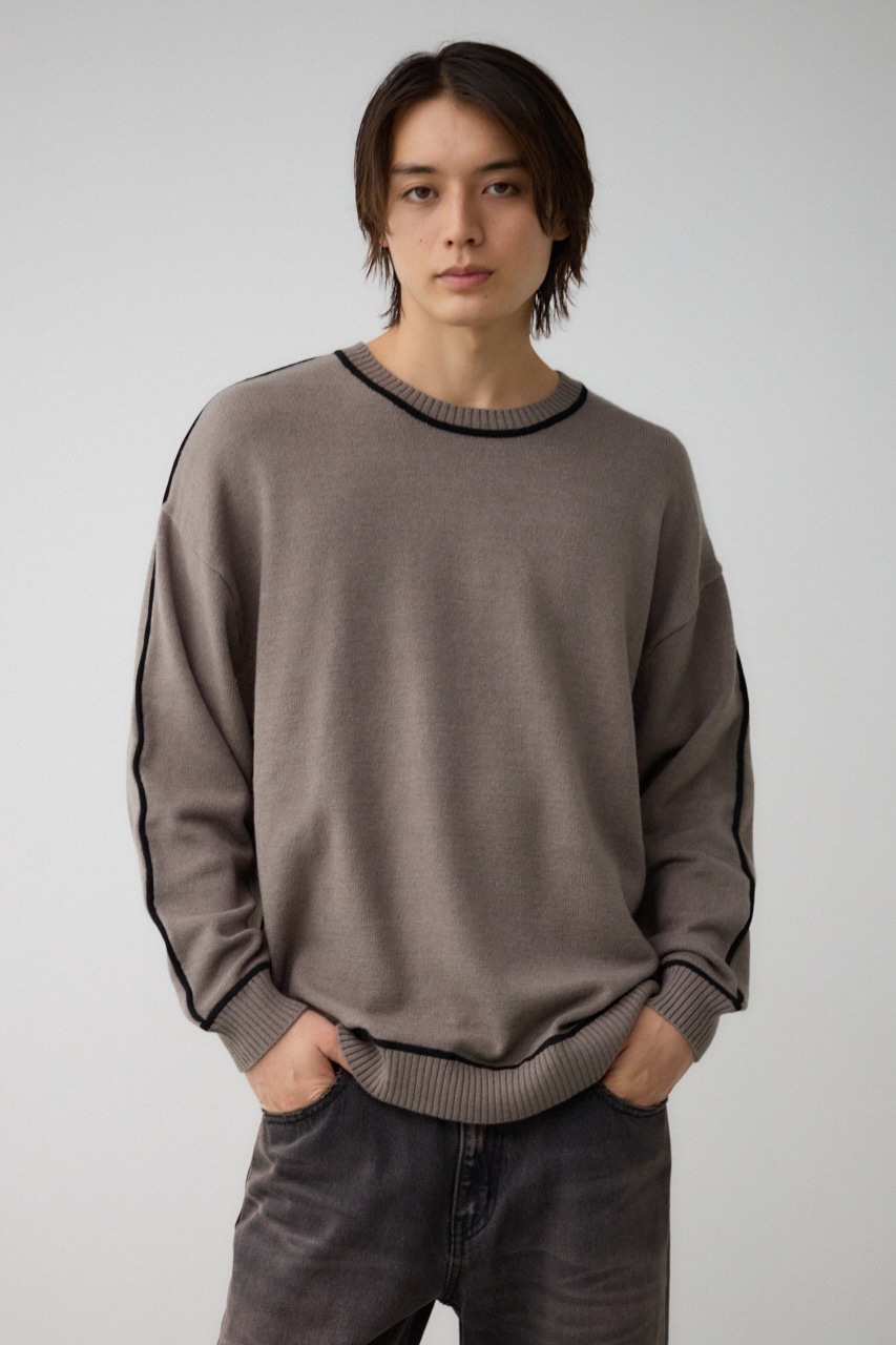 AZUL BY MOUSSY | 配色パイピングニット (ニット ) |SHEL'TTER WEBSTORE