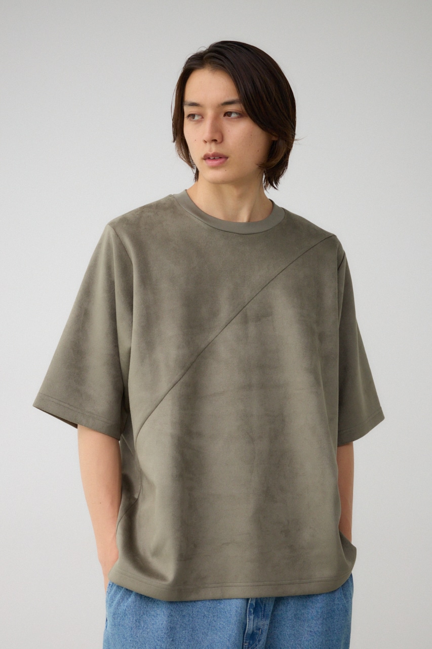 フェイクスウェード切替トップス L/KHA FREE