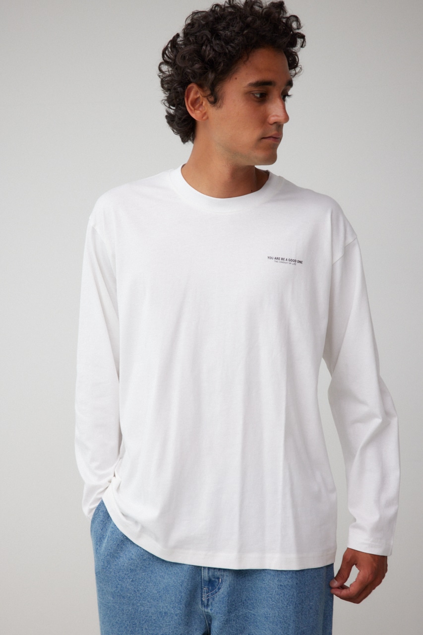 WHATEVER ロングTシャツ WHT L