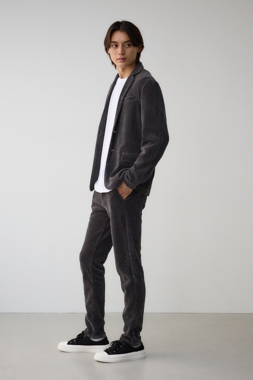 ベロアコーデュロイステイサムパンツ GRY M