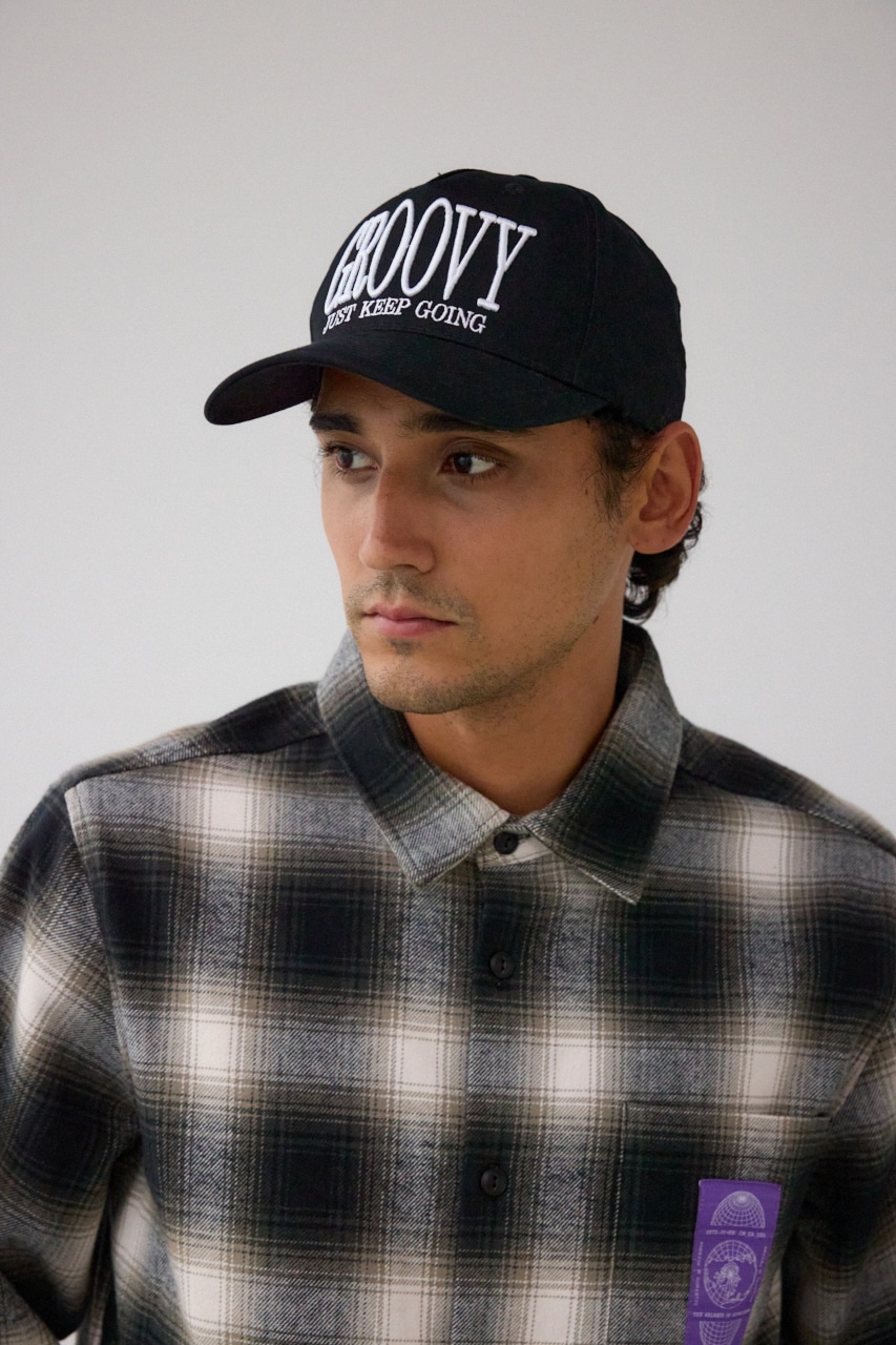 GROOVY ロゴキャップ BLK FREE