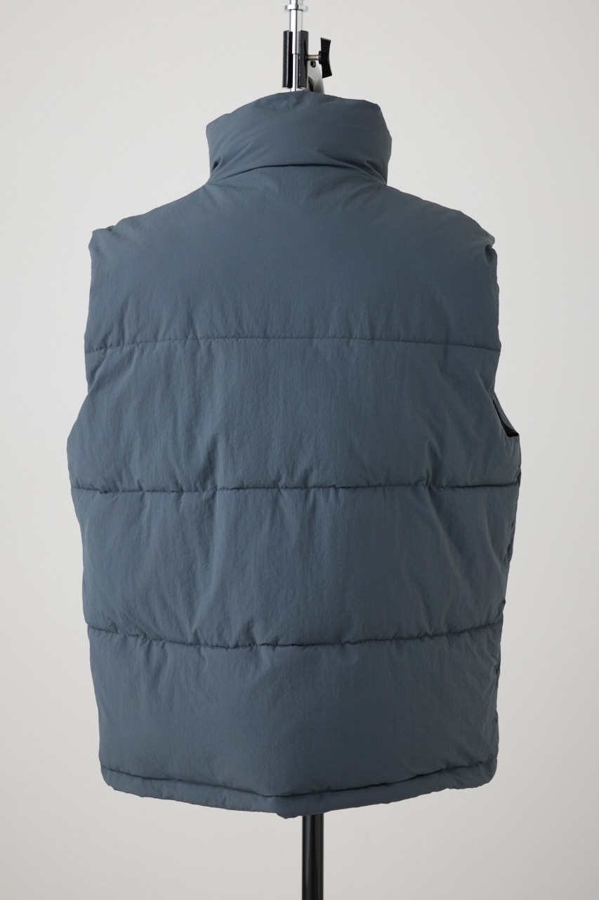 スタンドカラー中綿ベスト GRY FREE