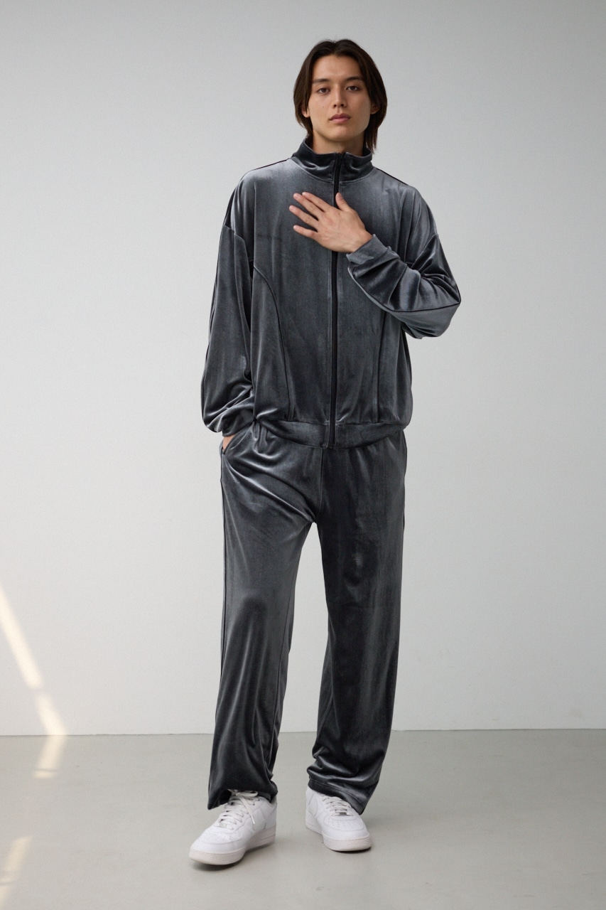 ベロアライントラックパンツ GRY FREE