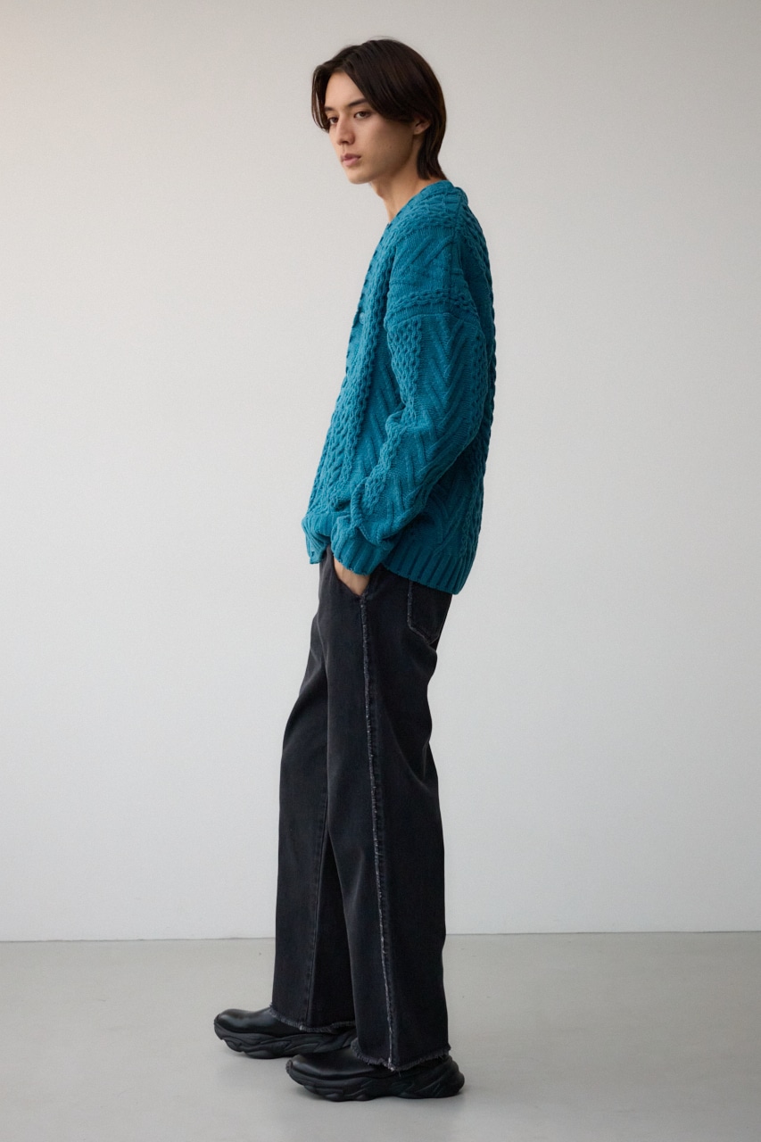 AZUL DENIM イージーフリンジ BLK FREE