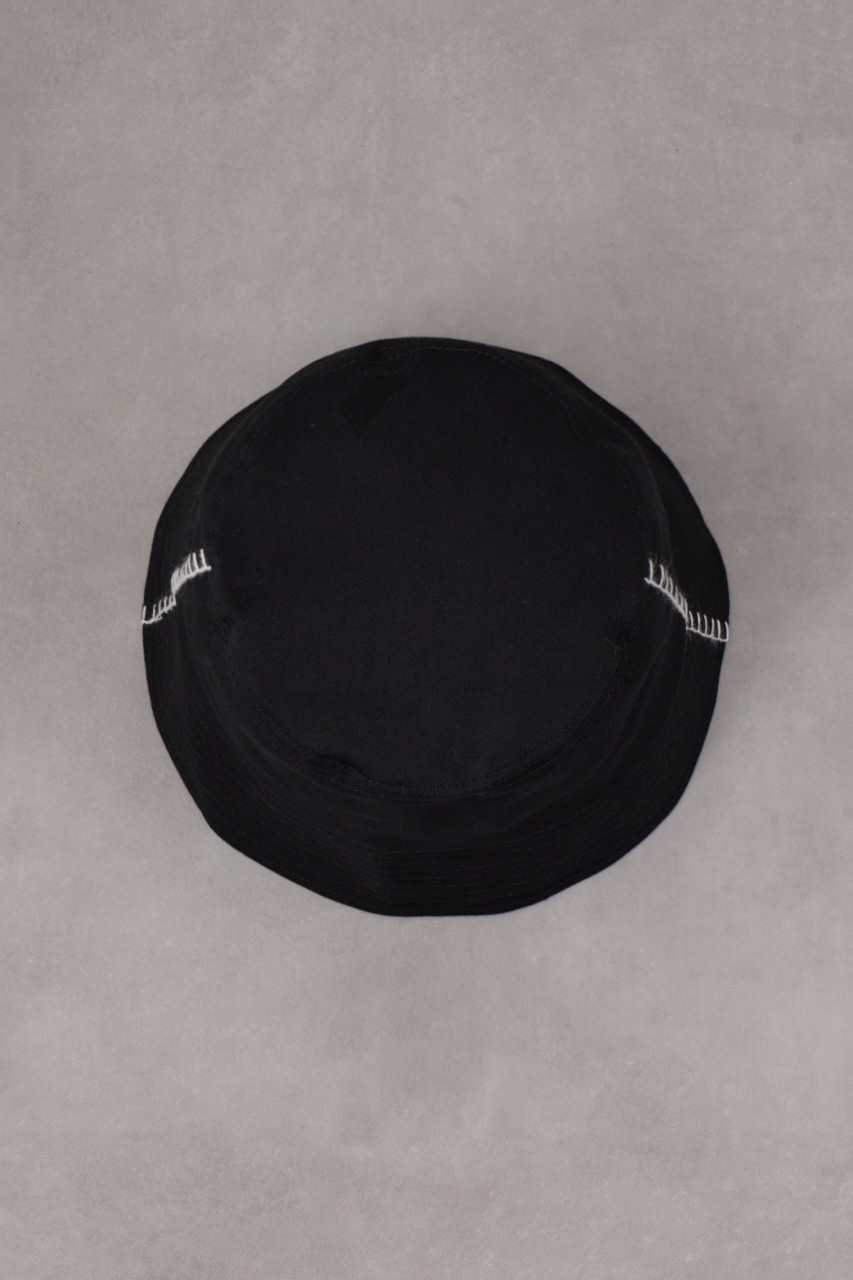 ブランケットステッチバケットハット BLK FREE