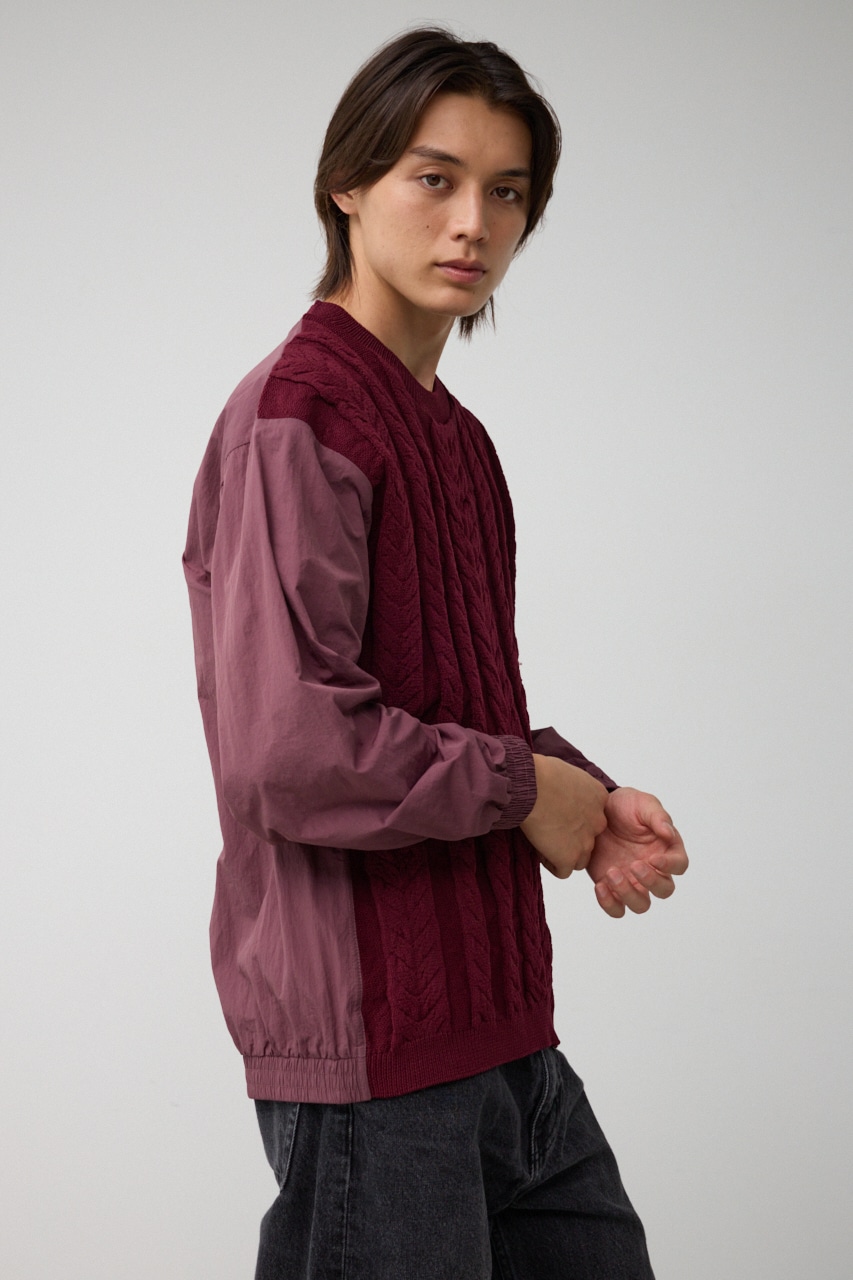 スウィッチングコンビネーションニット BRD FREE