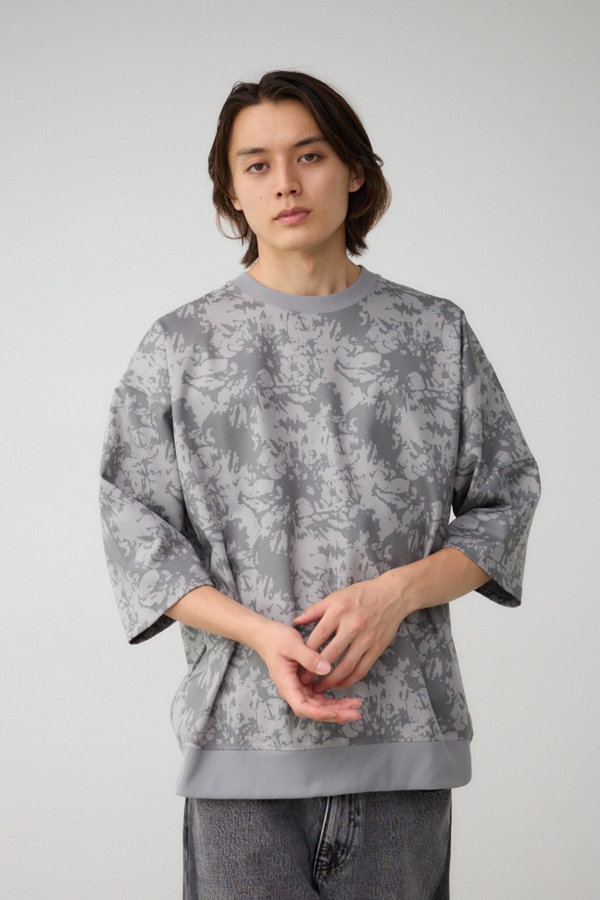 スプラッシュ総柄ビッグトップス 柄GRY FREE