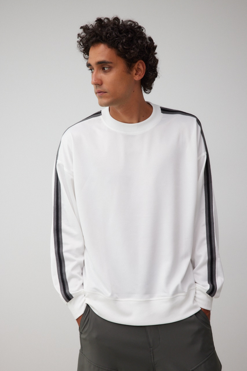 ラインジャージートップス WHT FREE