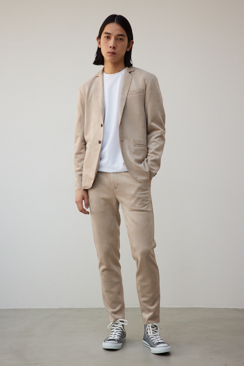 プリマベーラフェイクスウェードパンツ BEG L