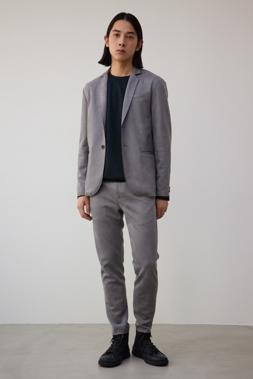 プリマベーラフェイクスウェードパンツ GRY M