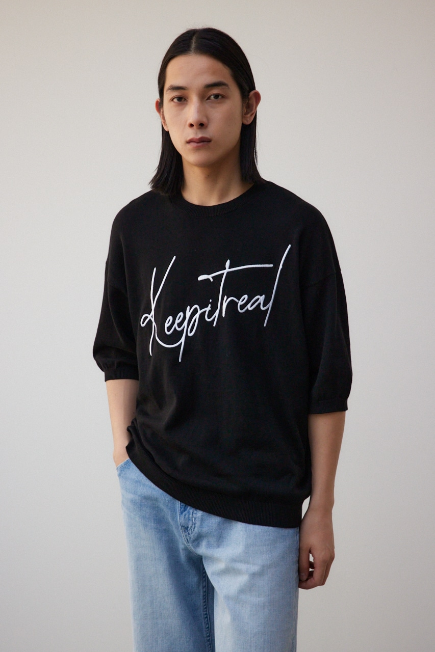 Malbon 半袖ニットトップス 刺繍入り Mサイズ 美品 楽天市場】胸元刺繍 バイカラー ポロニット トップス [N1170