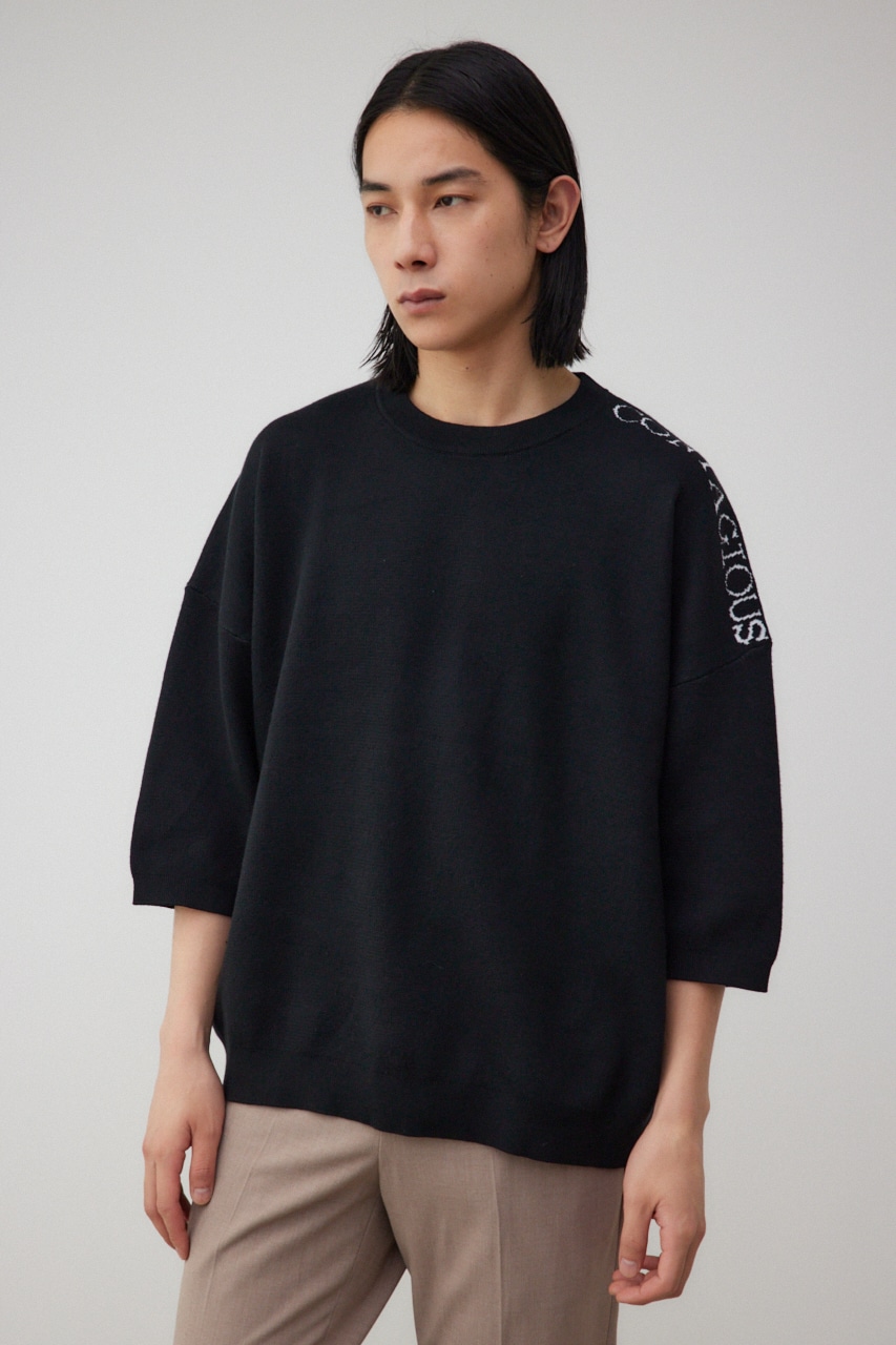 ENTHUSIAM オーバーサイズニット BLK FREE