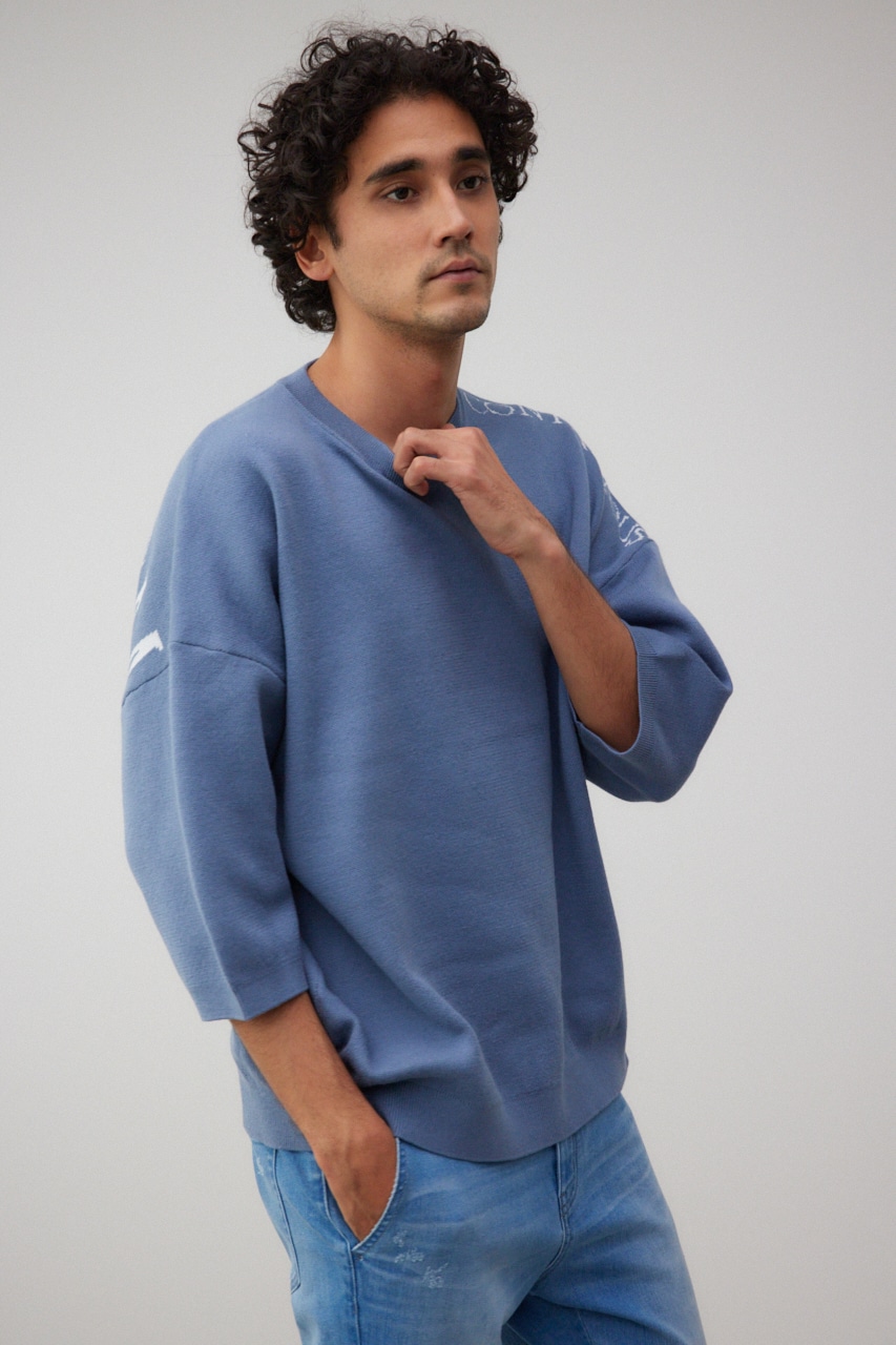 ENTHUSIAM オーバーサイズニット BLU FREE