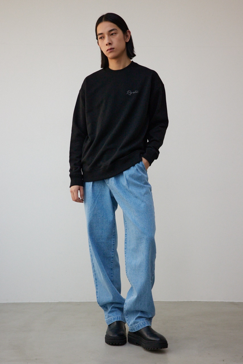 3D刺繍バックグラフィックスウェット BLK FREE