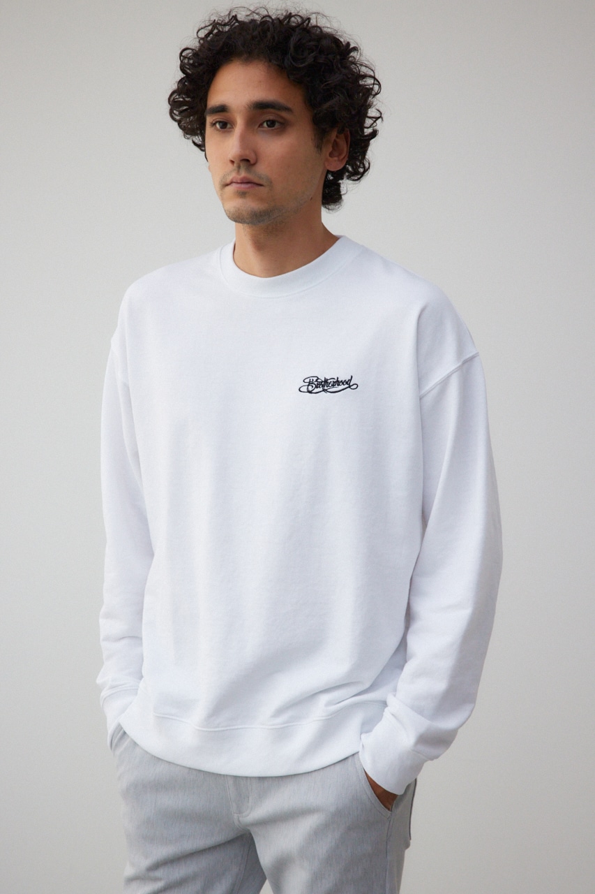 バックサガラ刺繍ロンT WHT FREE