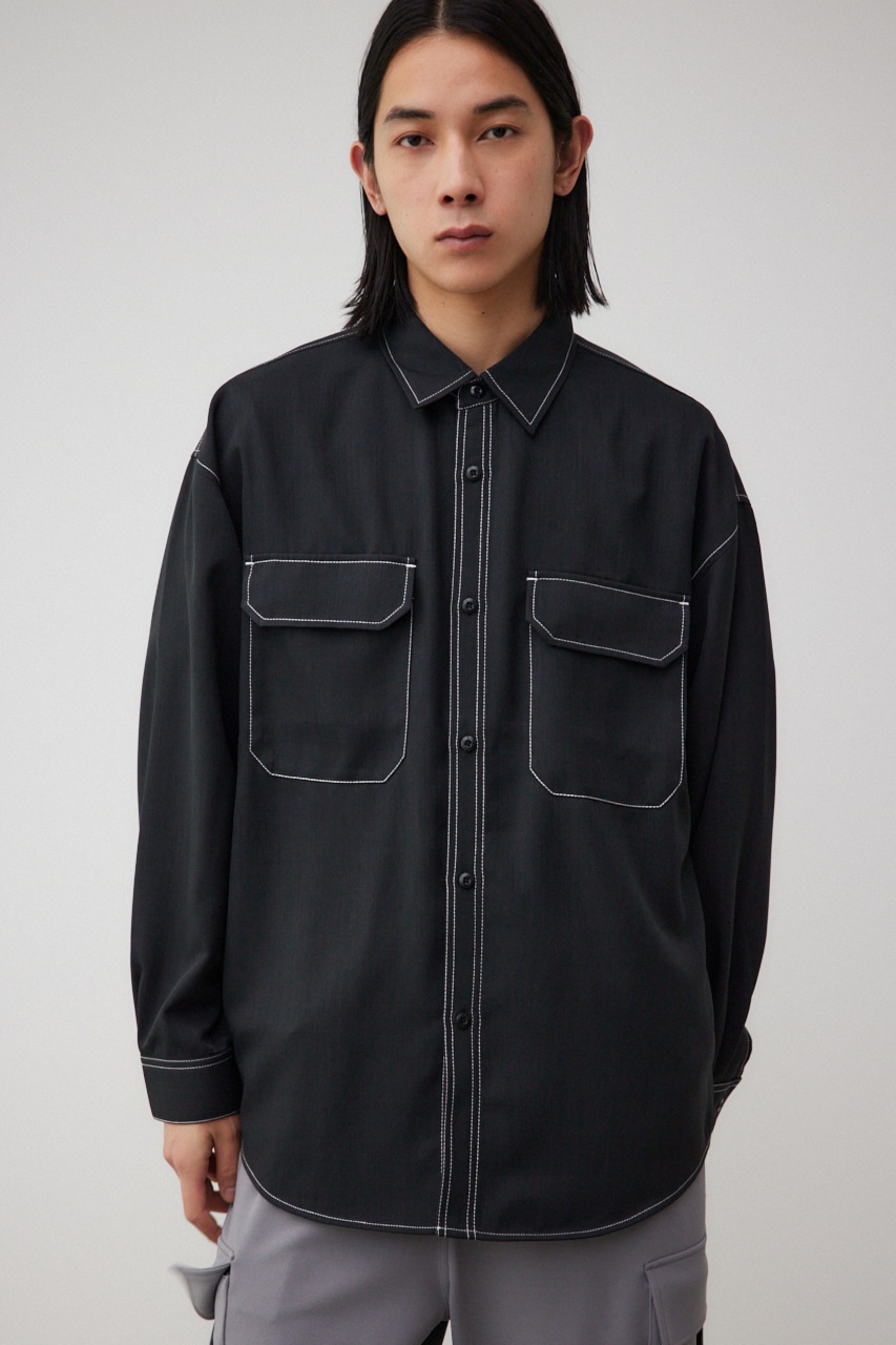 なかあかページ AZUL BY MOUSSY | アウトステッチCPOシャツ (シャツ・ブラウス