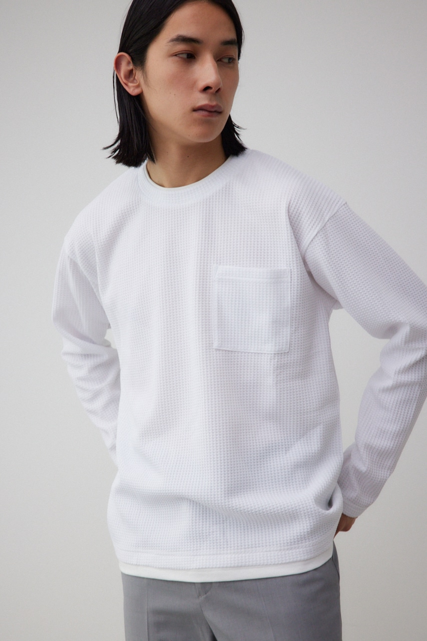 レイヤードロングT WHT FREE