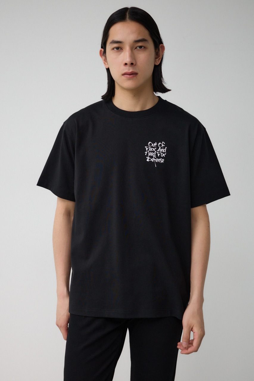スリーフォトバックTEE BLK S