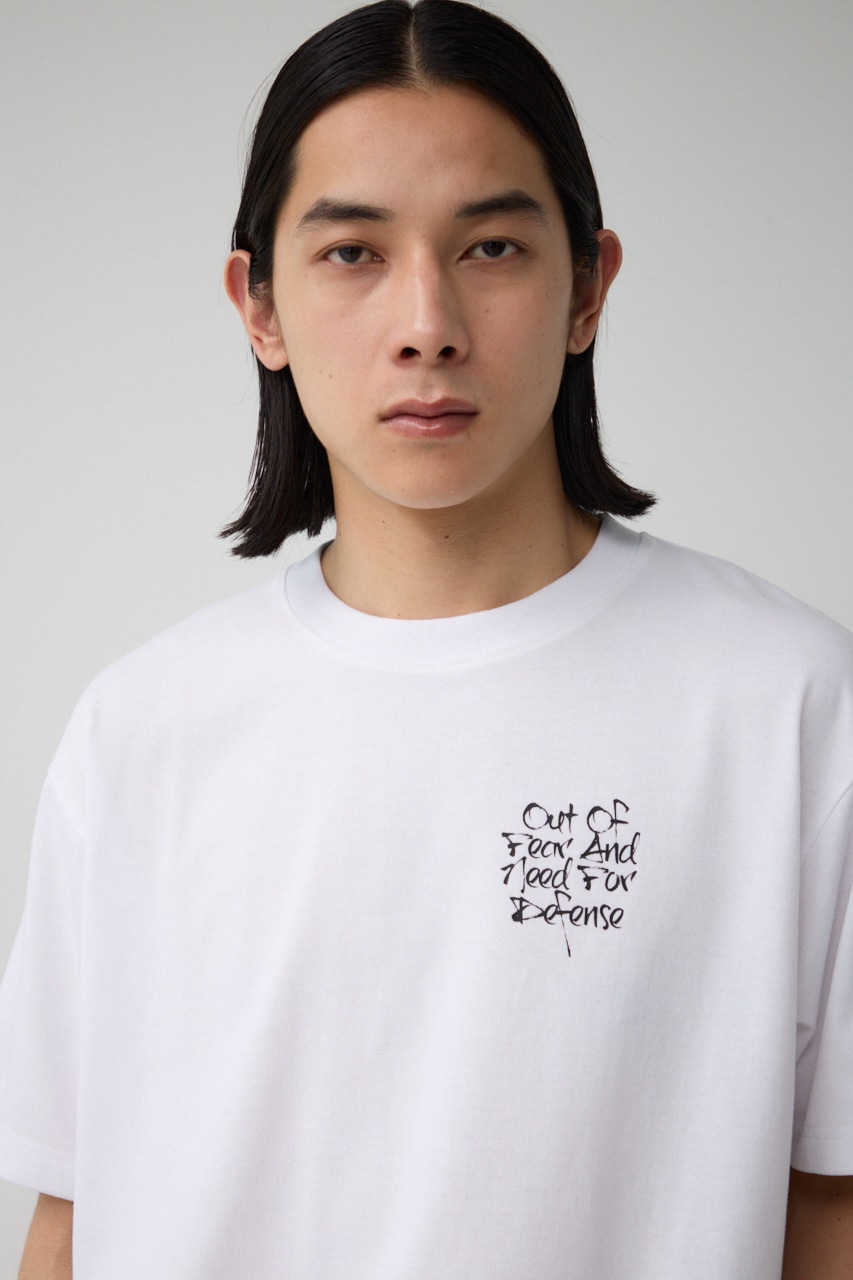 スリーフォトバックTEE WHT S