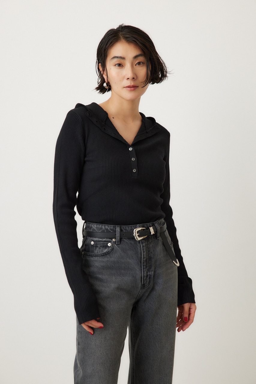 バラクラバニットプルオーバー BLK FREE