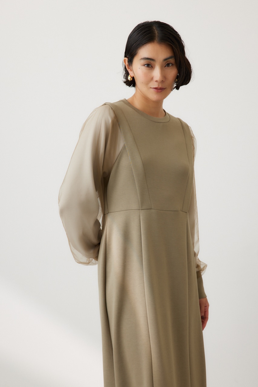 チュールスリーブドッキングワンピース KHA FREE