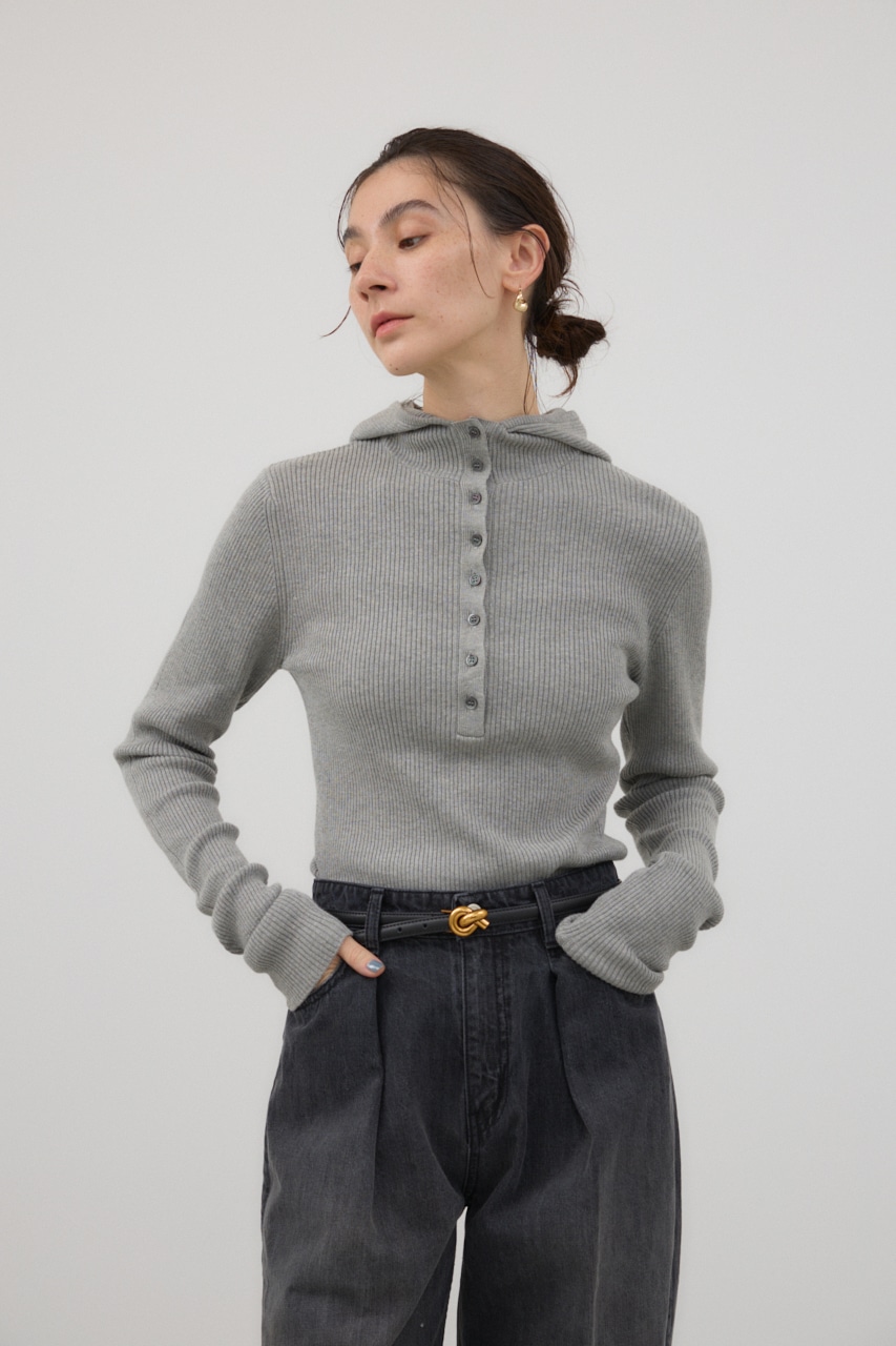 バラクラバニットプルオーバー GRY FREE