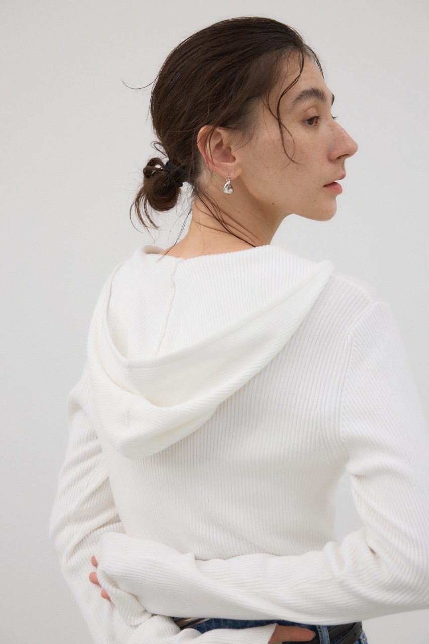 バラクラバニットプルオーバー O/WHT FREE