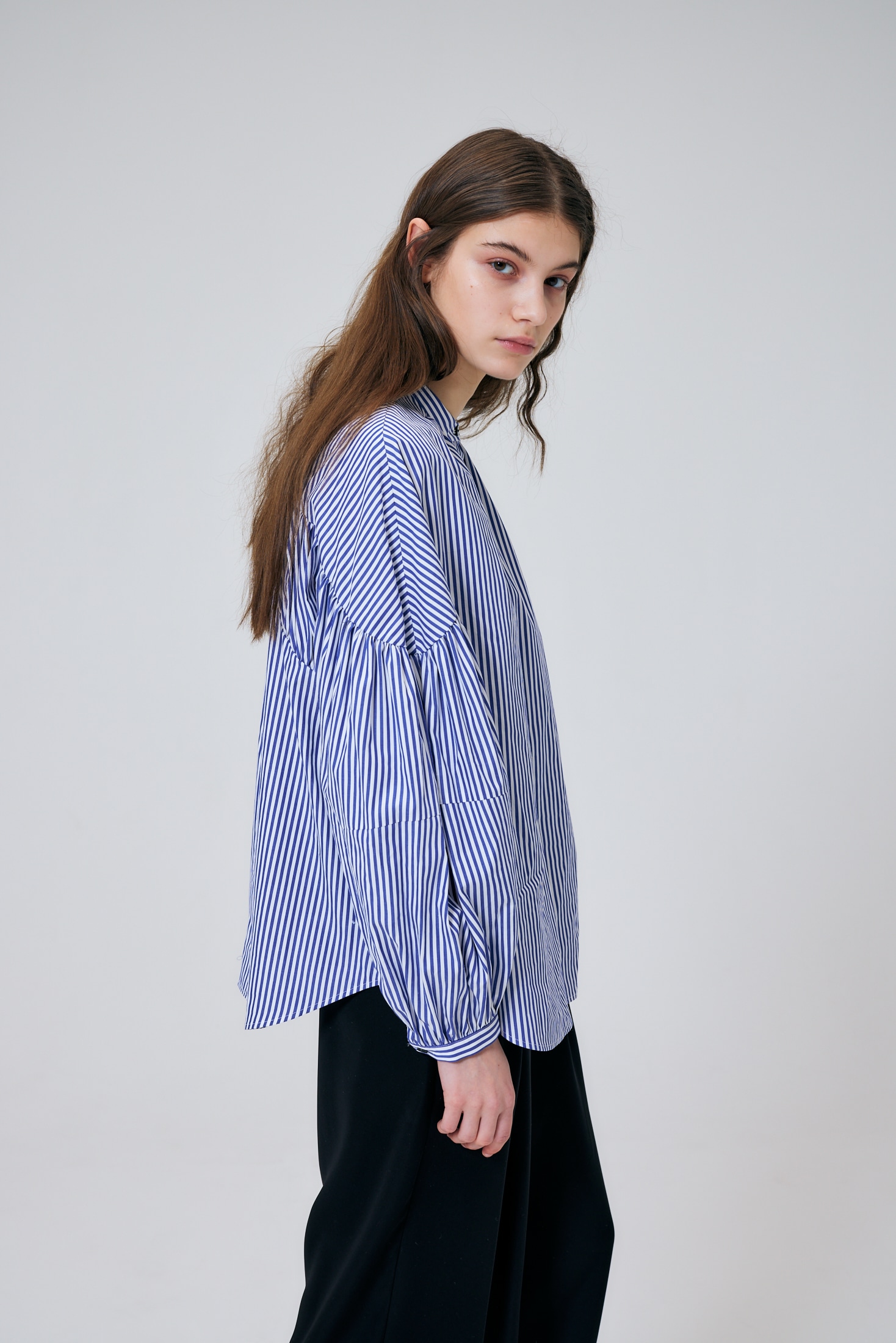 VOLUME ARM BLOUSE｜｜BLU｜SHIRTS AND BLOUSES｜ ENFÖLD OFFICIAL
