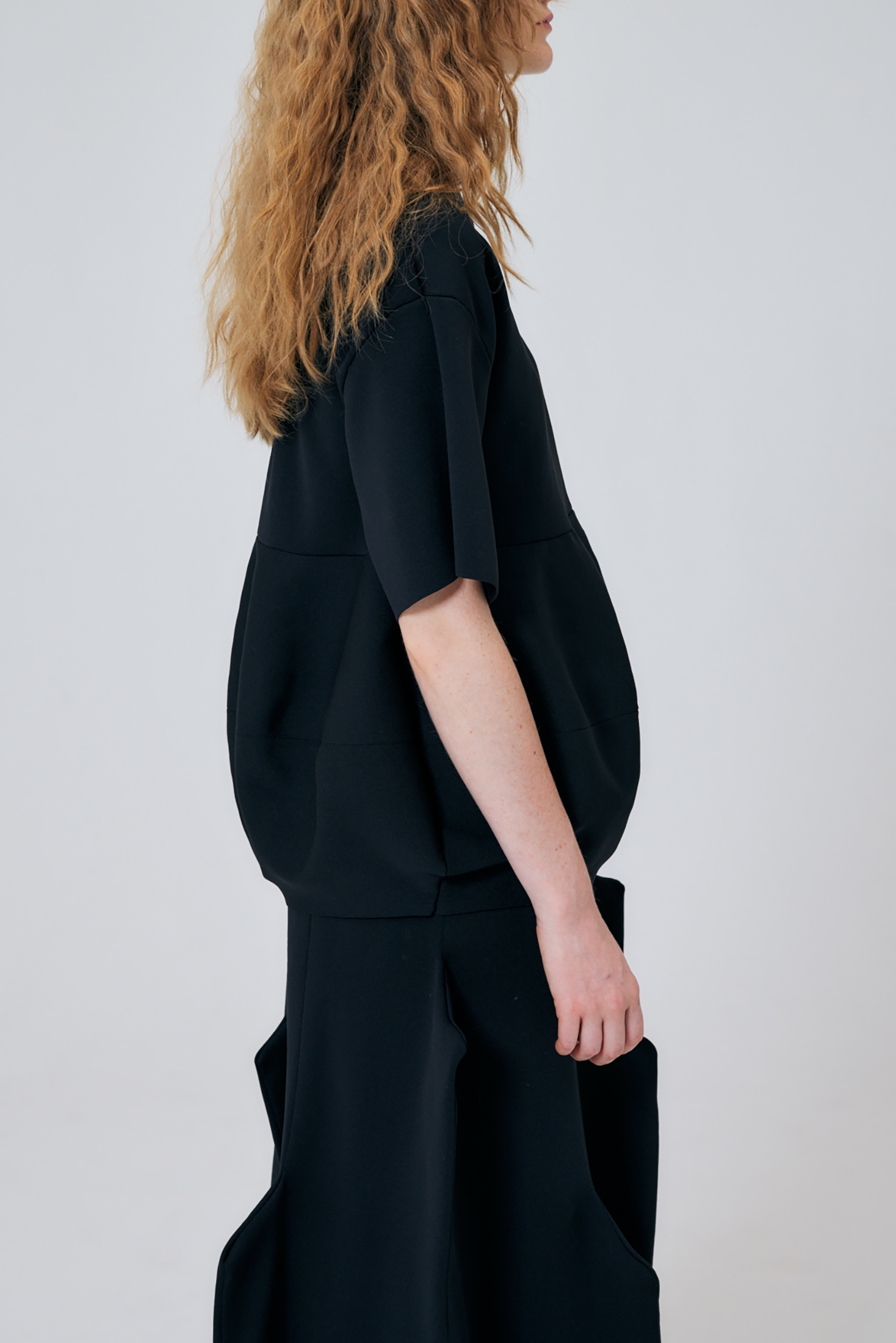 SOLID-PEPLUM PULLOVER｜38｜BLK｜KNIT WEAR｜|ENFÖLD OFFICIAL ONLINE