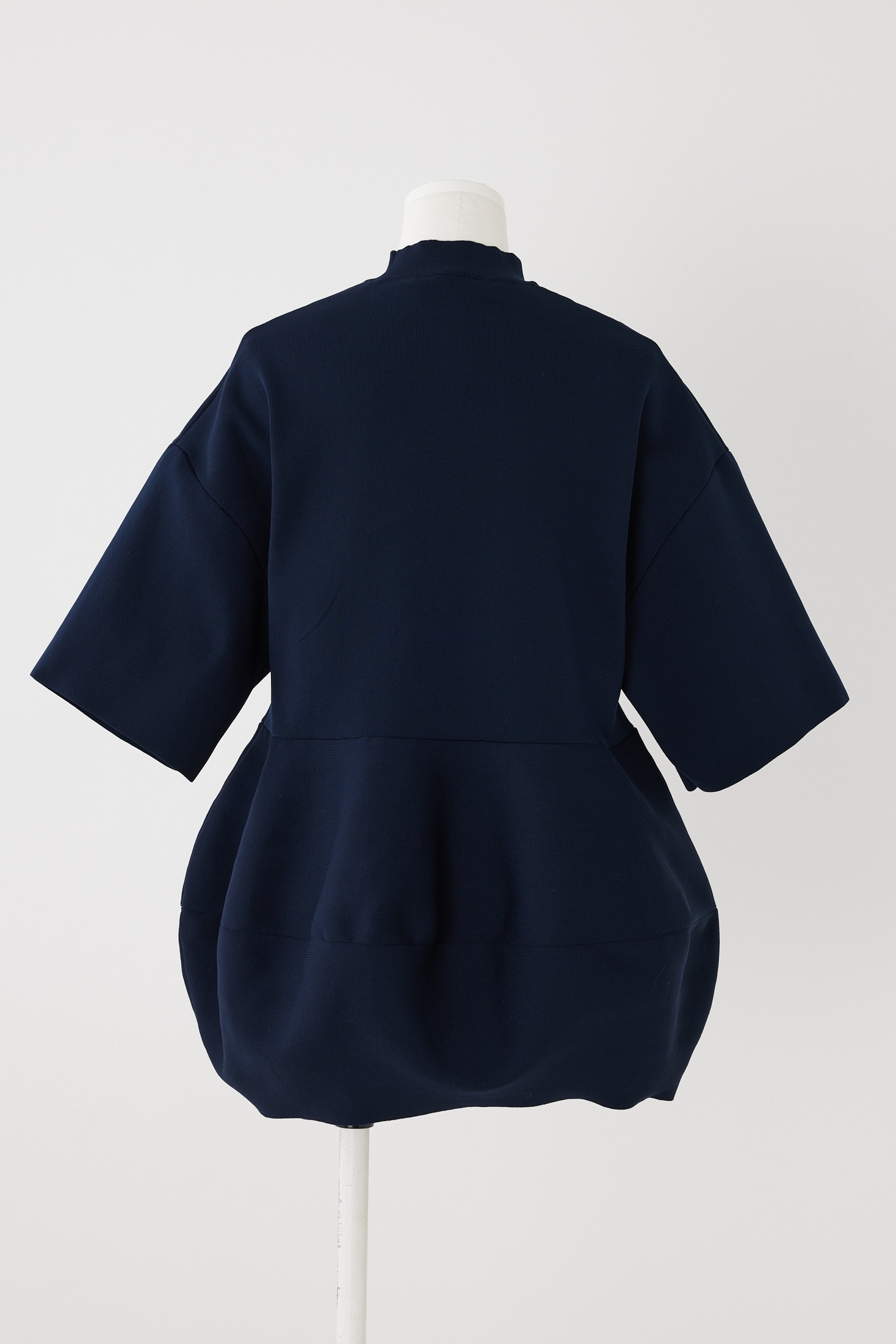 SOLID-PEPLUM PULLOVER