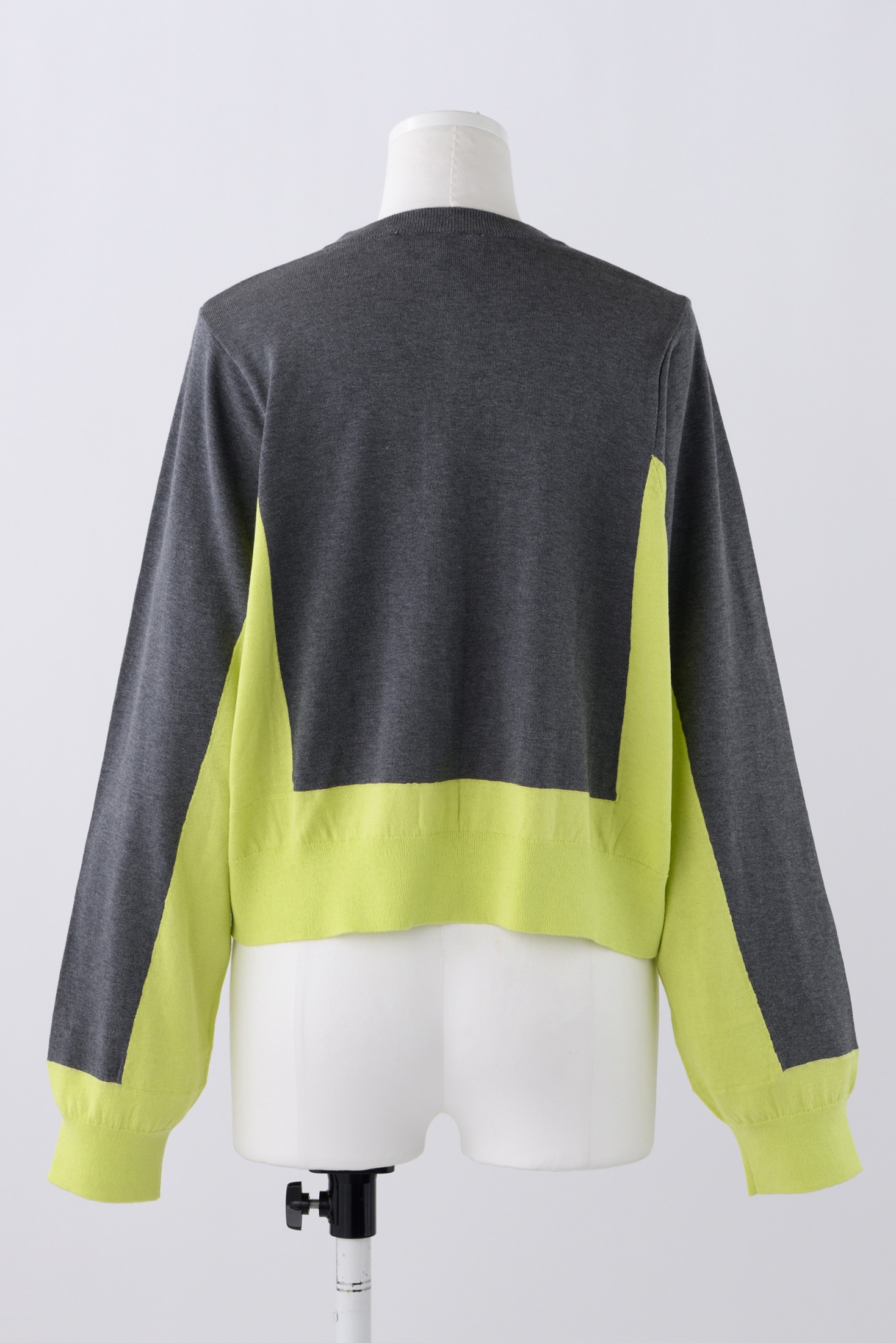 COLOR-BLOCK CARDIGAN｜38｜M/GRN｜KNIT WEAR｜|ENFÖLD OFFICIAL  