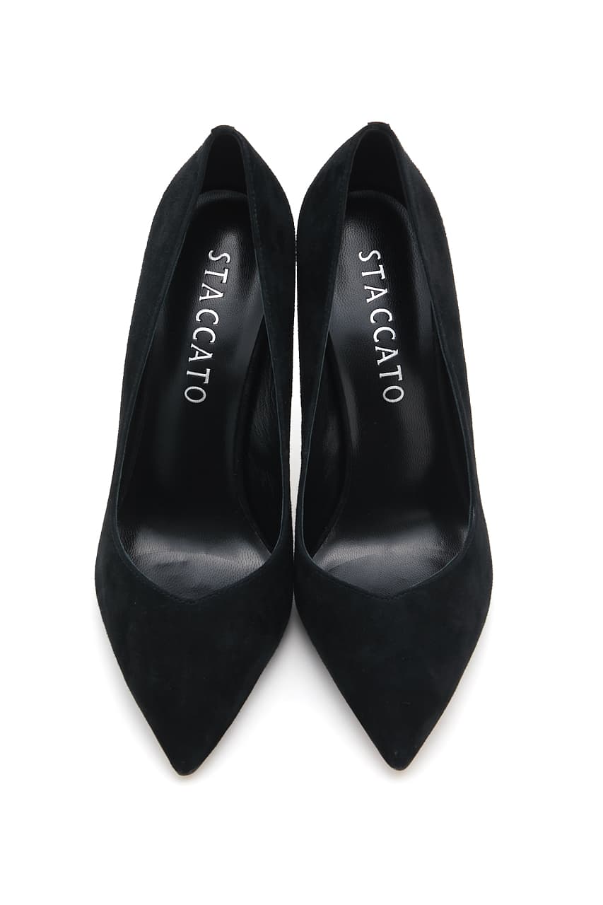 スティレットヒールVパンプス D/BLK 24.0cm