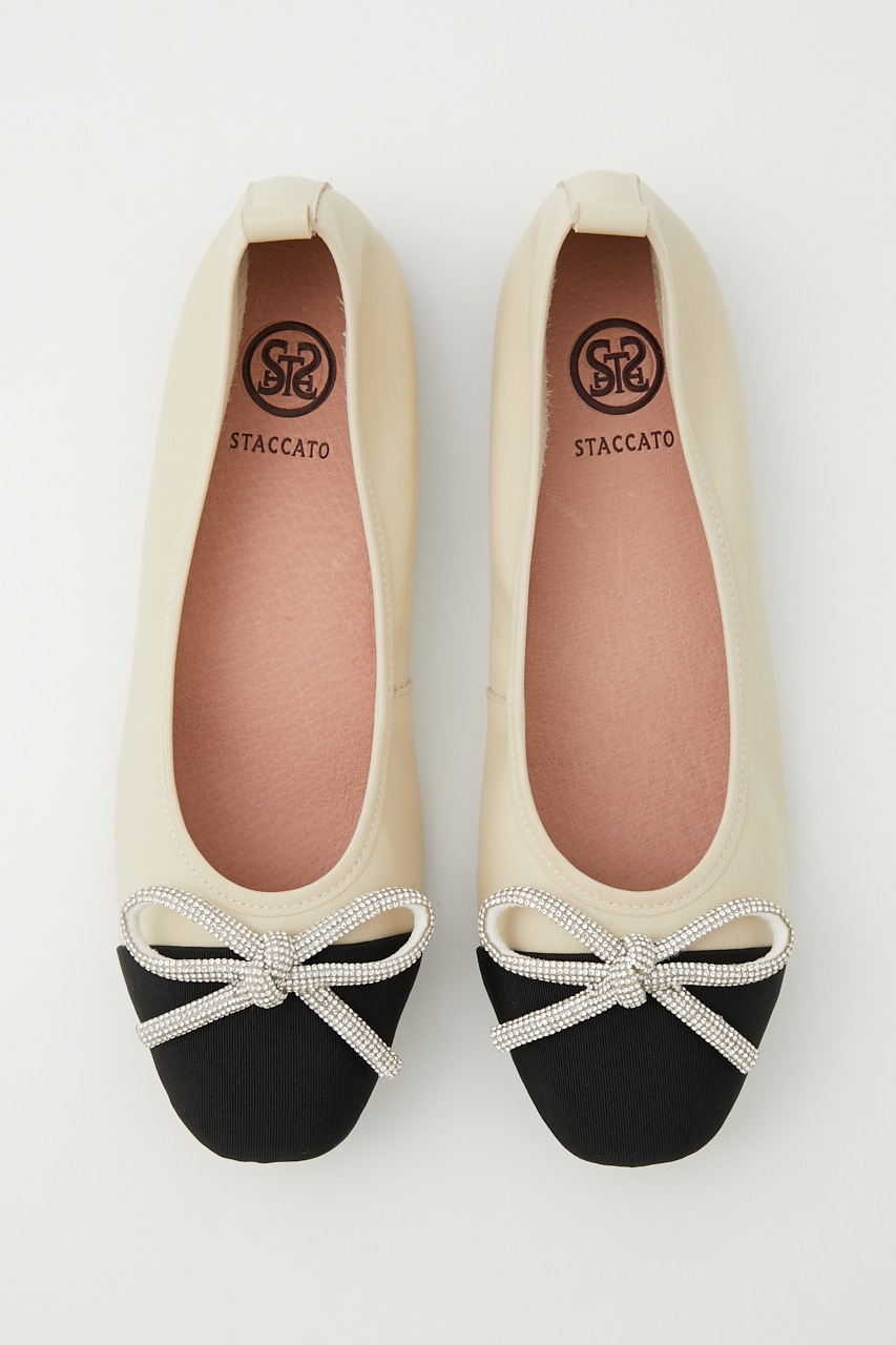 エリーゼバレエシューズ 柄WHT 24.0cm